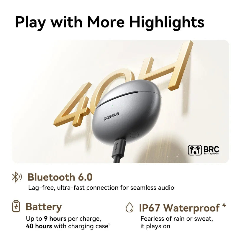 MC1 Pro Ear Clip Wireless Earphones Bluetooth 6.0 Hi-Res Ultra Open Earbuds Earrings 4-Mic ENC Clip on Ear Buds Headphone