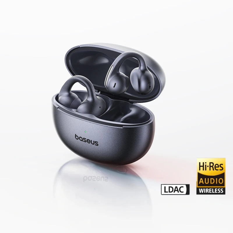 MC1 Pro Ear Clip Wireless Earphones Bluetooth 6.0 Hi-Res Ultra Open Earbuds Earrings 4-Mic ENC Clip on Ear Buds Headphone