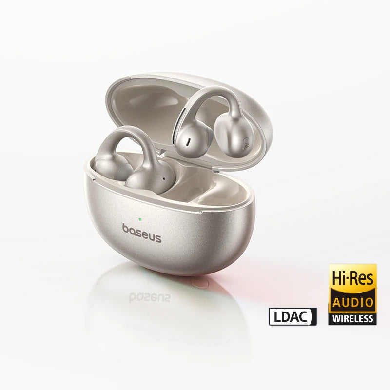 MC1 Pro Ear Clip Wireless Earphones Bluetooth 6.0 Hi-Res Ultra Open Earbuds Earrings 4-Mic ENC Clip on Ear Buds Headphone