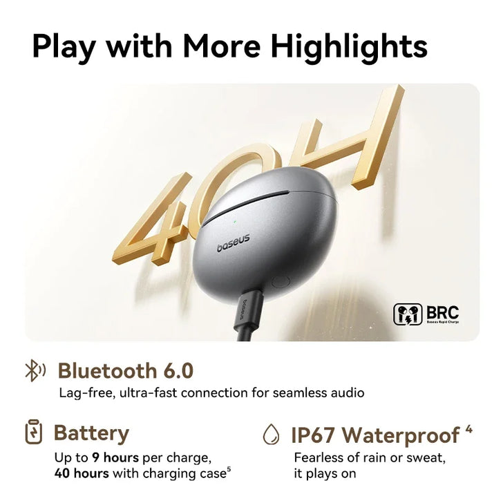 MC1 Pro Ear Clip Wireless Earphones Bluetooth 6.0 Hi-Res Ultra Open Earbuds Earrings 4-Mic ENC Clip on Ear Buds Headphone