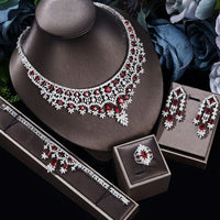 2024 Dubai Jewelry Set Women'S Wedding Necklace and Earring Set Bridal Jewelry Set Women'S Wedding Set Free Delivery to Bride