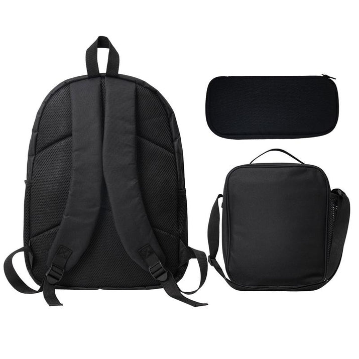 3PCS K-POP Demon Hunters School Bag Set - Large Capacity Laptop Backpack + Portable Lunch Bag + Pencil Case, Functional Fashion Backpack for Teens Men Women, Ideal for Daily Use & Adventures, Great Gift